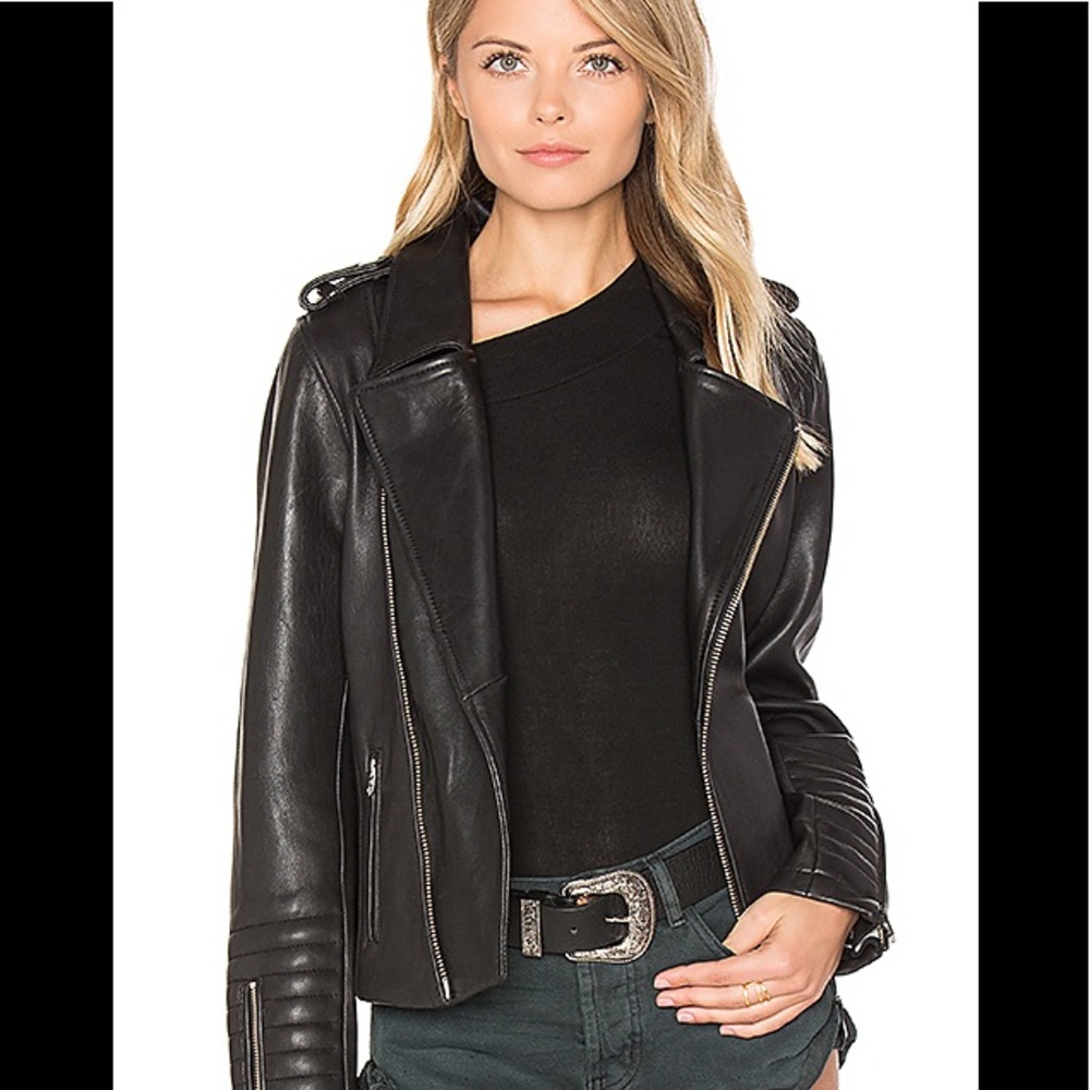 Maison Scotch leather jacket S